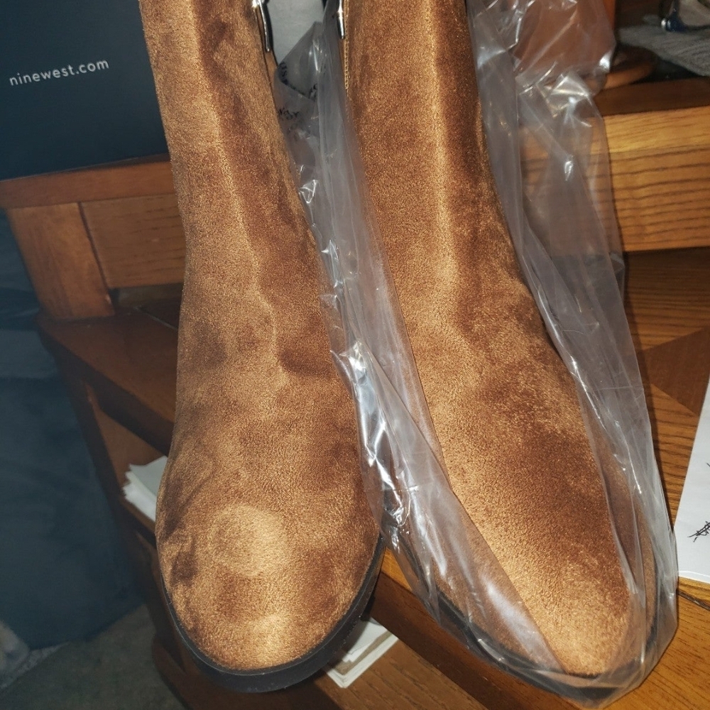 Nine West Brown Ankle Boots NEW
